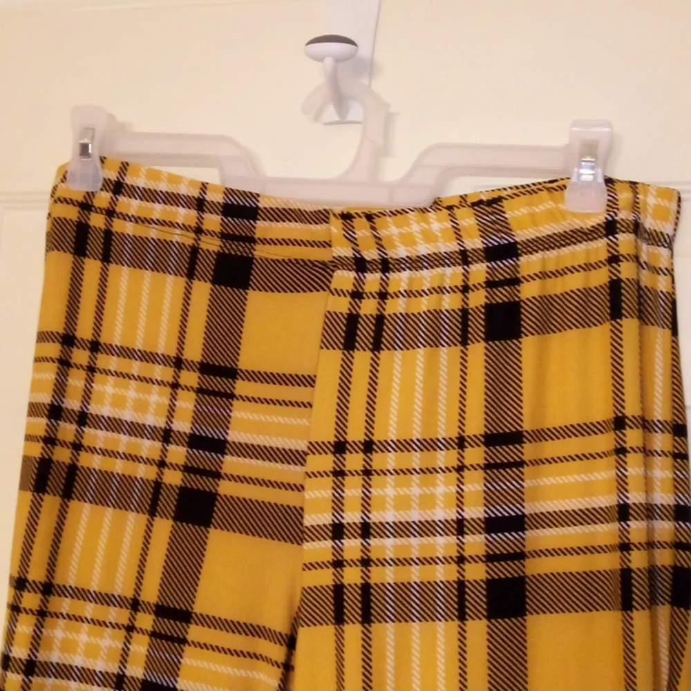 Rue + Plaid Flare Pants - Picture 5 of 10